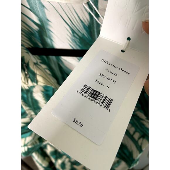 Ulla Johnson Silhouette Silk Dress in Acacia size 6 - Picture 3 of 7